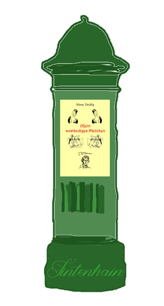 Logo Litfassäule Kein anständiges Mädchen